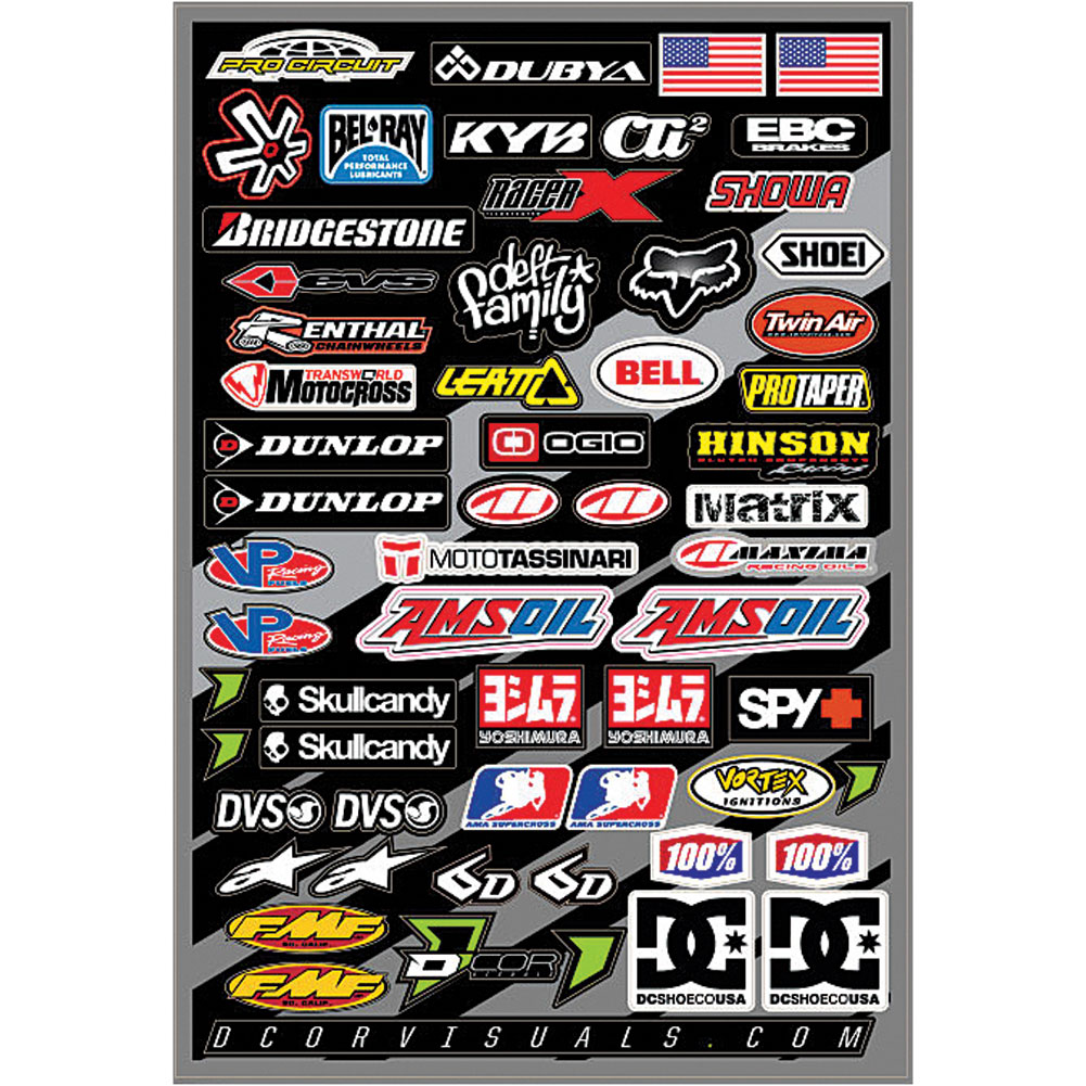 D'Cor Visuals MX Logo Decal Sheet #40-90-105