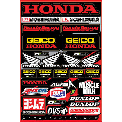 D'Cor Visuals Honda Team Geico Decal Sheet #40-10-114
