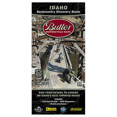 Butler Motorcycle Maps Idaho Backcountry Discover Route: Dual Sport Map#mpn_IDBDR MAP / MP-105