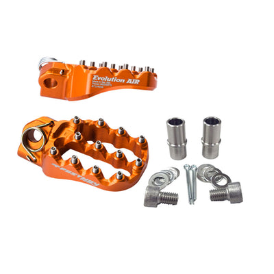 Fastway Evo Air Motorcycle Foot Pegs Kit Orange#mpn_1609420002