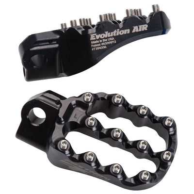 Fastway Evo Air Motorcycle Foot Pegs Kit Black#mpn_1609420018