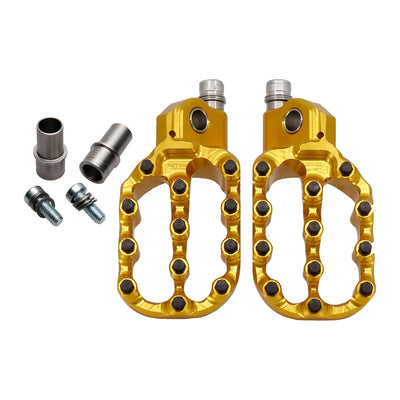 Fastway Evo Air Motorcycle Foot Pegs Kit Gold#mpn_1609420023