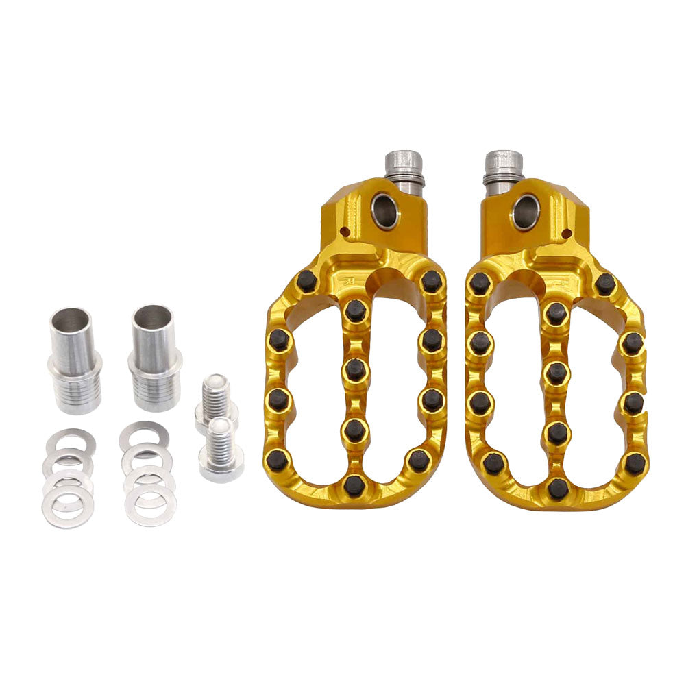 Fastway Evo Air Motorcycle Foot Pegs Kit Gold#mpn_1609420024