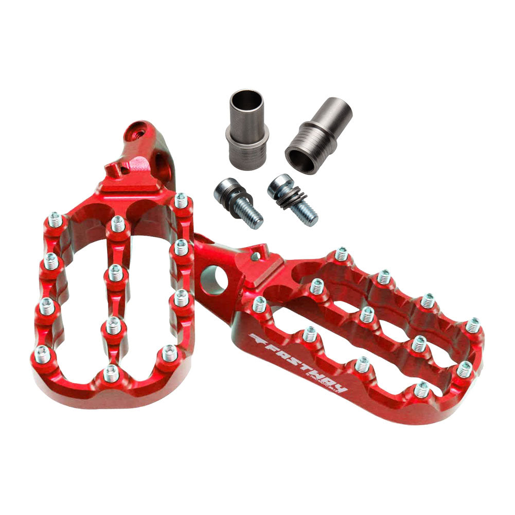 Fastway Evo Air Motorcycle Foot Pegs Kit Red#mpn_1609420034