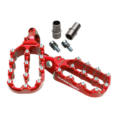 Fastway Evo Air Motorcycle Foot Pegs Kit Red#mpn_1609420034