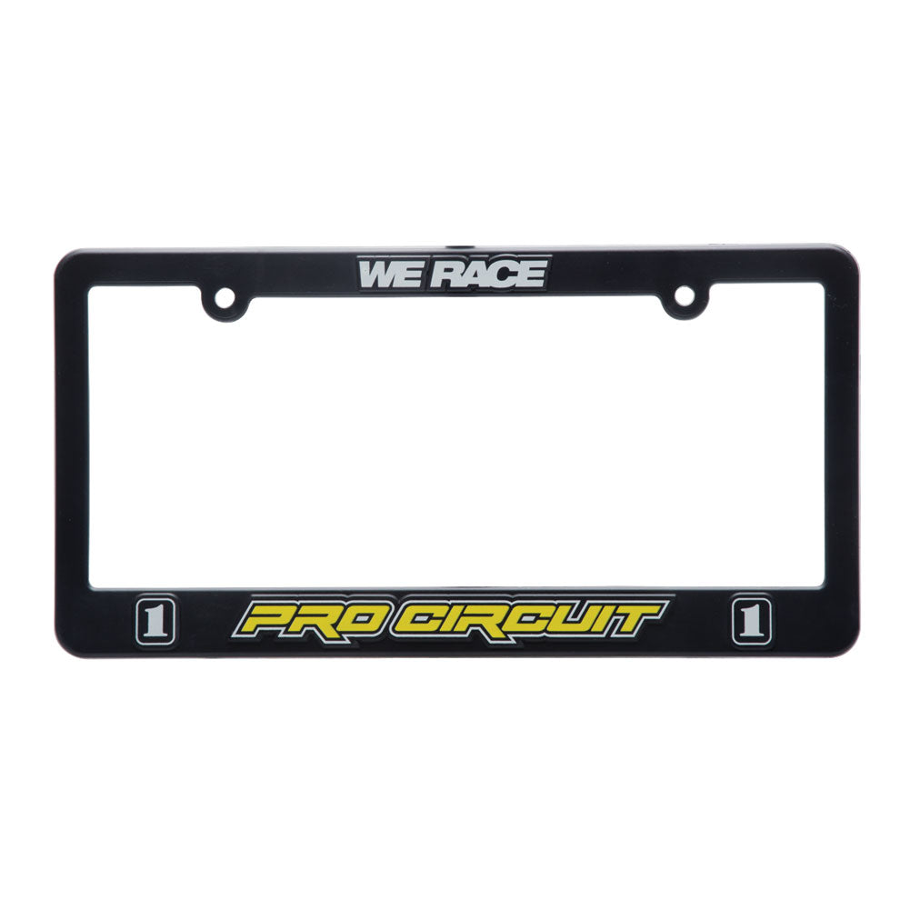 Pro Circuit License Plate Frame Black #55127