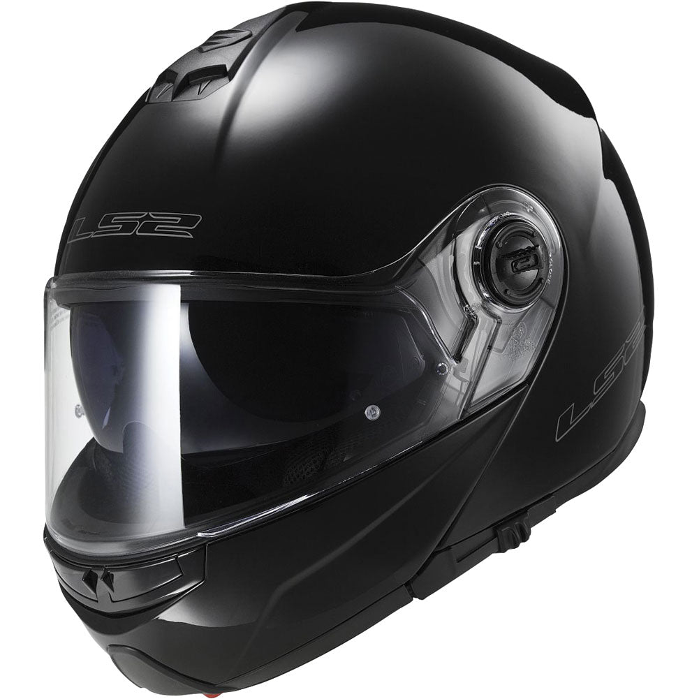 LS2 Strobe Modular Motorcycle Helmet Large Black#mpn_325-1004