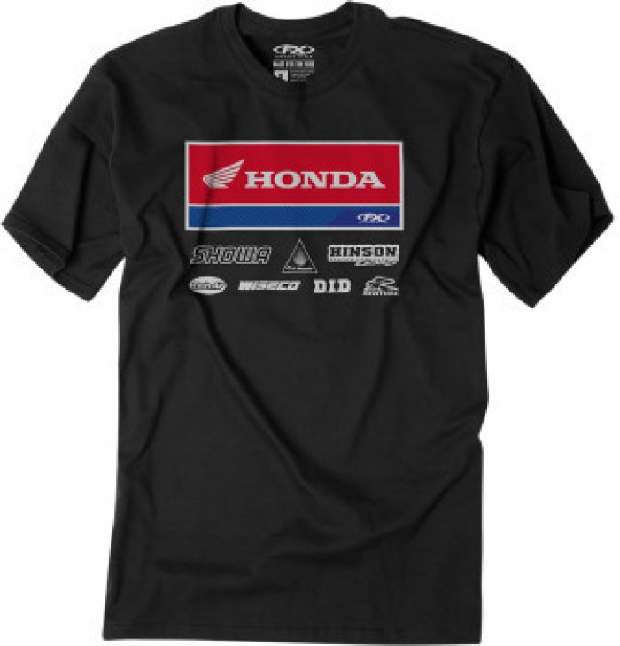 Factory Effex 24-87318 Men's Racewear T-Shirt - Black XX-Large #24-87318