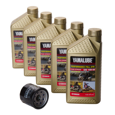 Yamalube Synthetic 15W-50 Oil Change Kit Side x Side For Yamaha YXZ1000R 2016-2023#mpn_16746800018811-4f19c1