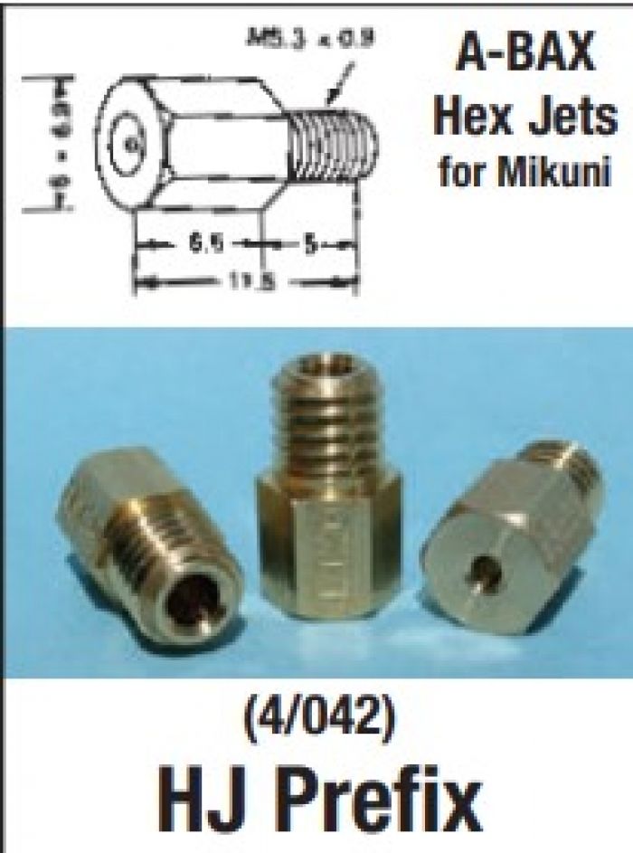 MIKUNI HEX JETS PKT OF 5#mpn_HJ440-5