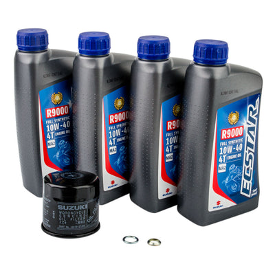 Suzuki ECSTAR R9000 10W-40 Synthetic Oil Change Kit For Suzuki Hayabusa GSX1300R 1999-2009,2011-2020#mpn_17799500023959-cb76f0