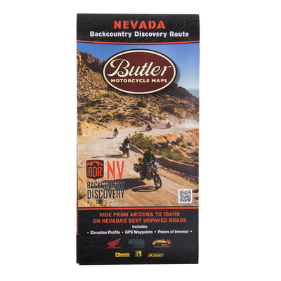Butler Motorcycle Maps Nevada Backcountry Discover Route: Dual Sport Map#mpn_978-0-9981373-2-2