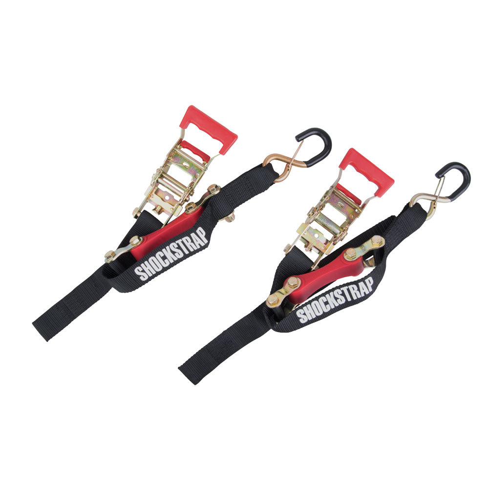 ShockStrap 1.5" Ratchet Tie Downs 7'#mpn_7RSDB / 7RSBKRP