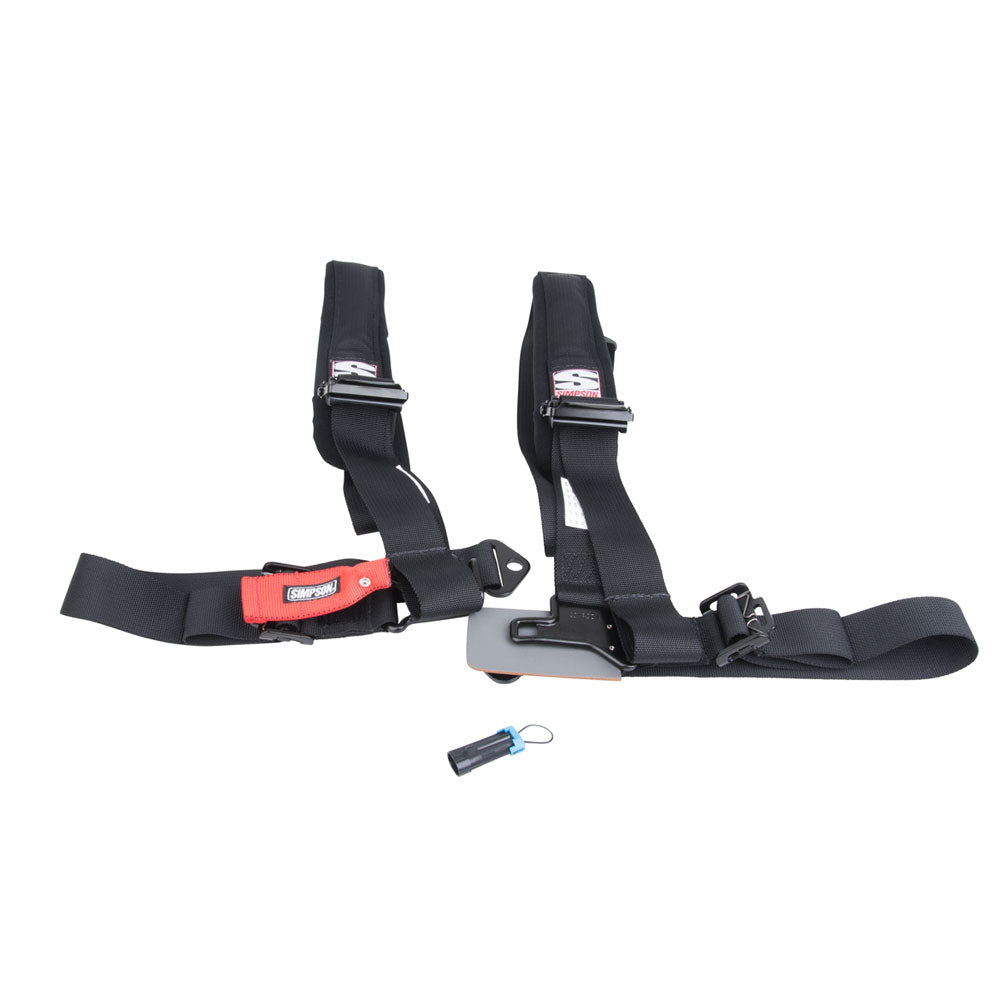 Simpson Performance Products D3 Bolt-In Safety Harness with Pads 3" Driver Side Black#mpn_1871740006