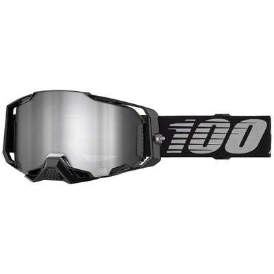 100% Armega Goggle Black Frame/Silver Mirror Lens#_mpn1931080102