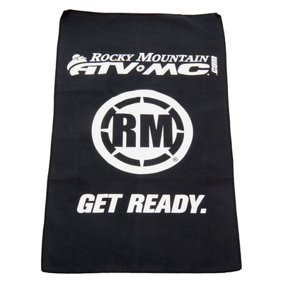 Rocky Mountain ATV/MC Logo Cooling Towel Black #197-890-0001