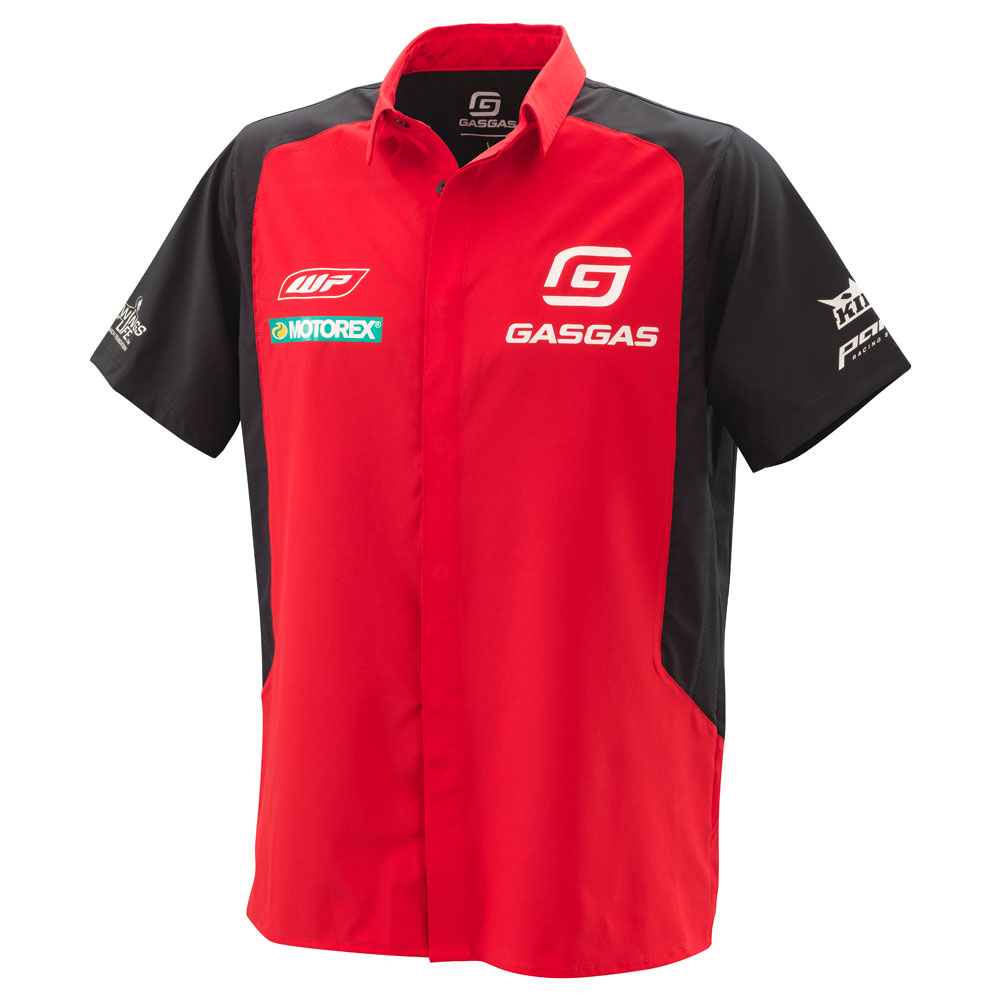 GASGAS Replica Team Button Up Shirt Large Red #3GG210035304