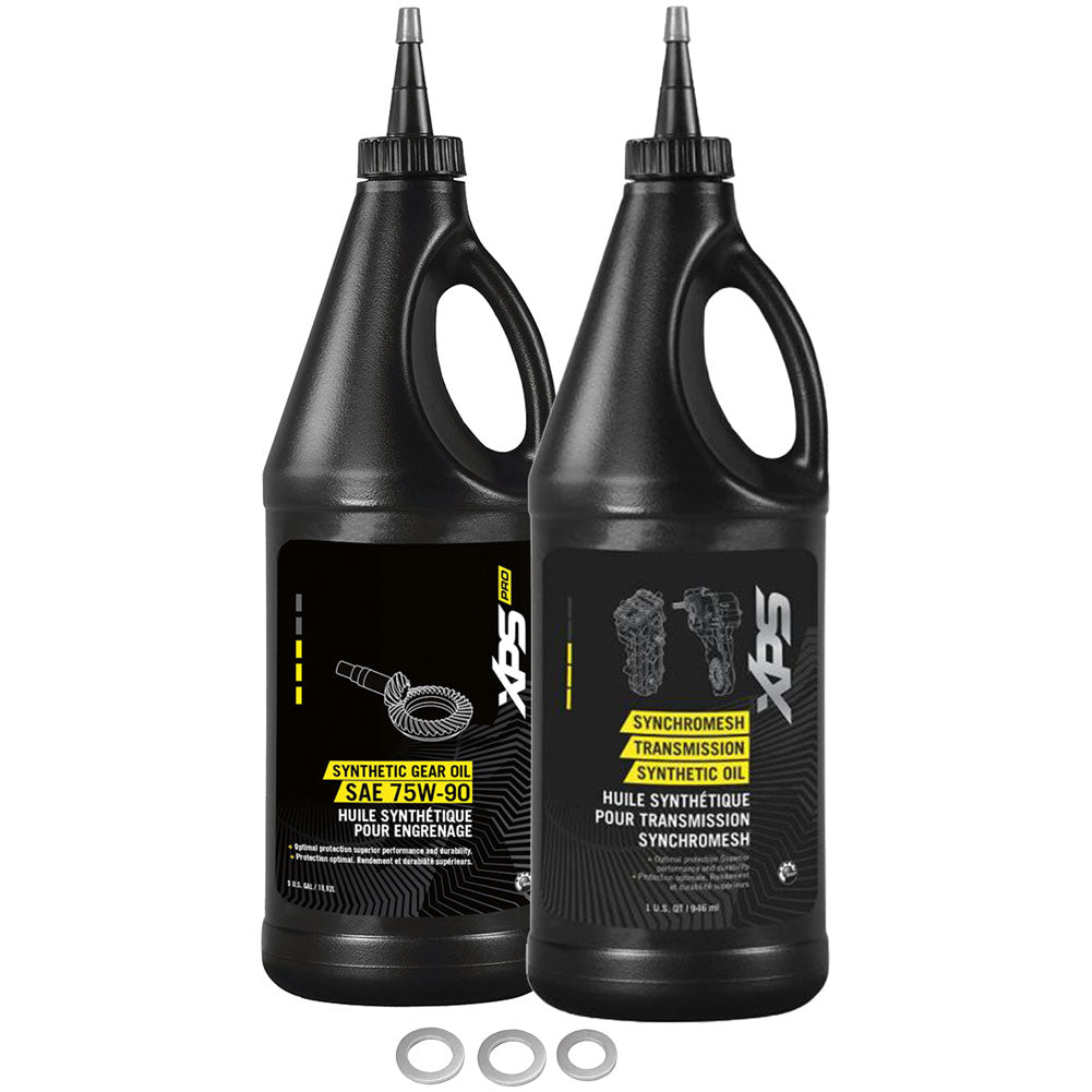Tusk Drivetrain Oil Change Kit with Can-Am Oil For Can-Am Outlander 500 H.O. EFI 2008#mpn_20441200029242-839773