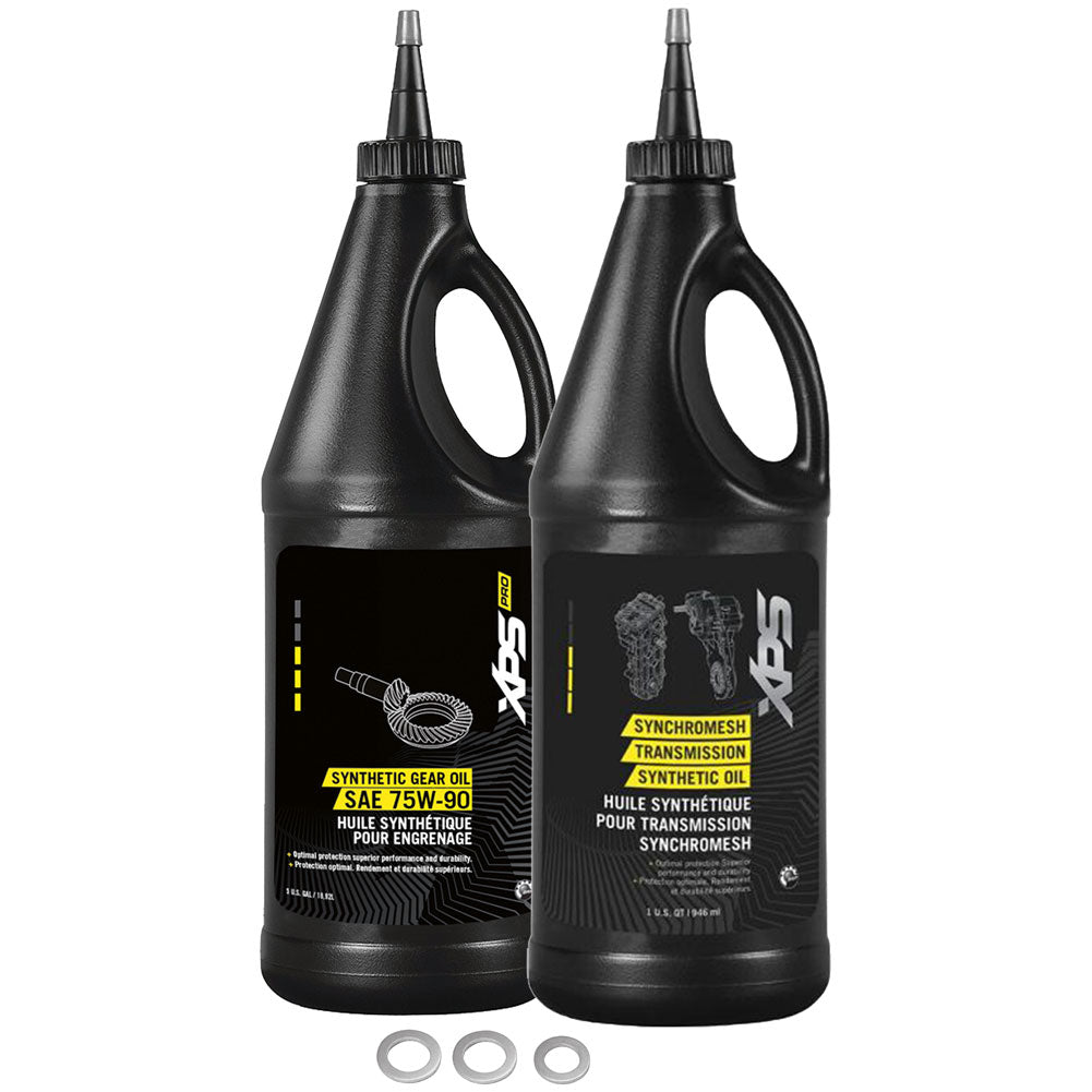 Tusk Drivetrain Oil Change Kit with Can-Am Oil For Can-Am Commander 1000 2011-2013#mpn_2044120014ed1e-1150be