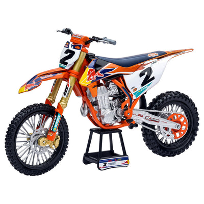 New Ray Die-Cast Red Bull KTM Cooper Webb #2 with #1 Sticker Plate Motorcycle Replica 1:10 Scale#mpn_58213