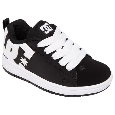 DC Youth Court Graffik Shoe Size 3 Black/White#mpn_ADBS100207-BKW-3