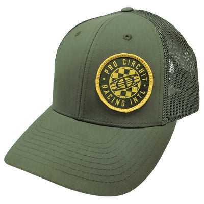 Pro Circuit Checked Global Snapback Hat Olive#mpn_6720105