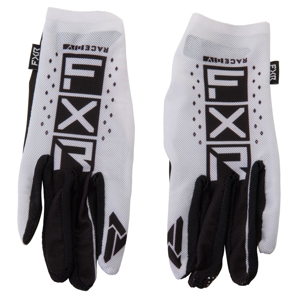 FXR Racing Pro-Fit Air Gloves 2022 Medium White/Black #223380-0110-10
