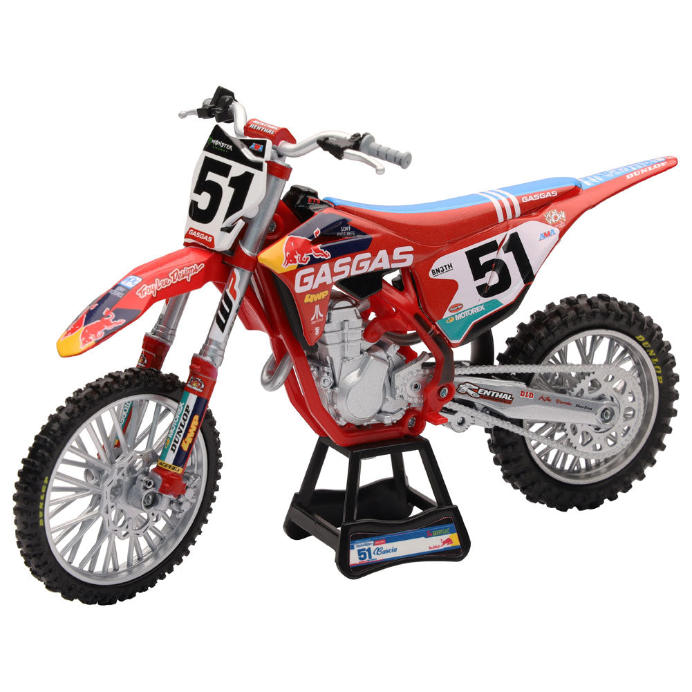 New Ray Die-Cast Red Bull GasGas Justin Barcia #51 Motorcycle Replica 1:12 Scale#mpn_58303