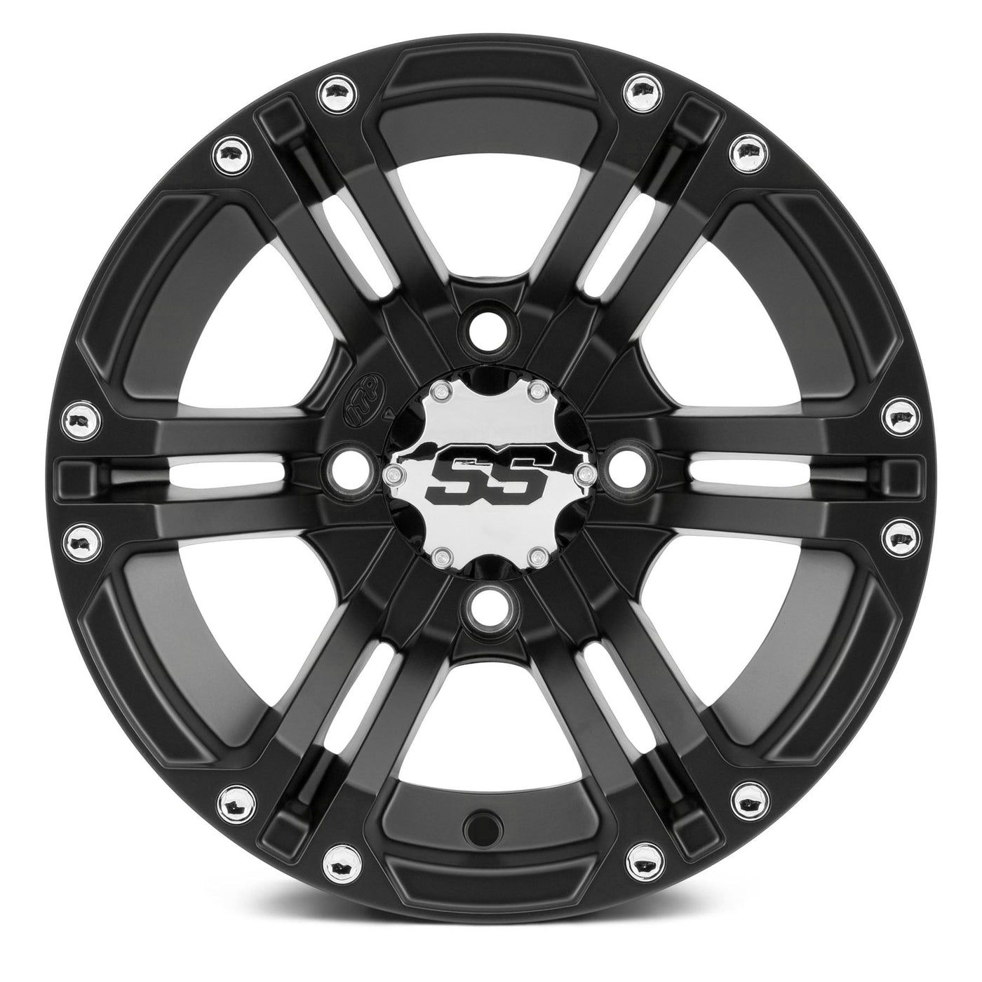 ITP 1422233536B Alloy Wheel - Black 14 x 6 #1422233536B