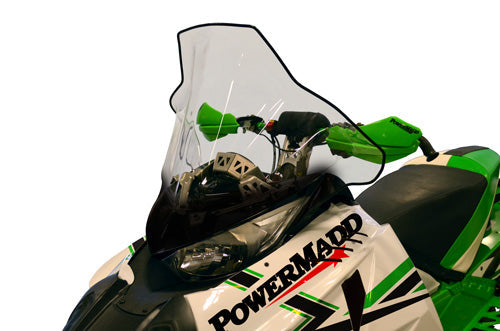 Powermadd 12040 Windshield Tall Clear With Black Graphic 19" #12040
