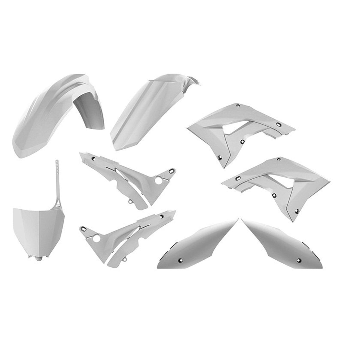 POLISPORT MX COMPLETE KIT RESTYLING HONDA, WHITE#mpn_90820