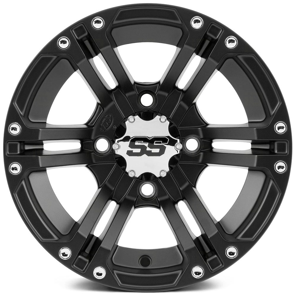 ITP 1422235536B Alloy Wheel - Black 14 x 8 #1422235536B