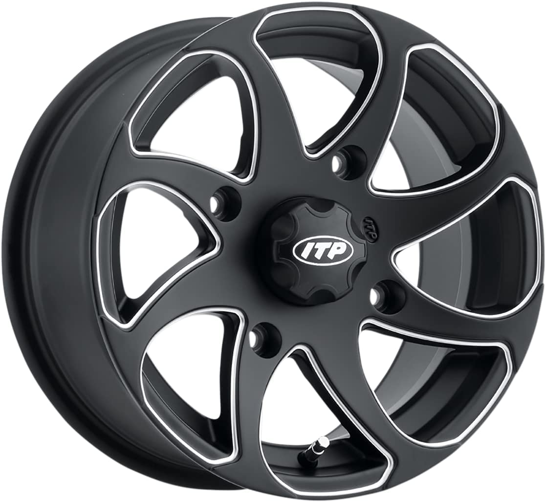 ITP 1422329727BR Twister Wheel - Matte Black 14 x 7 #1422329727BR