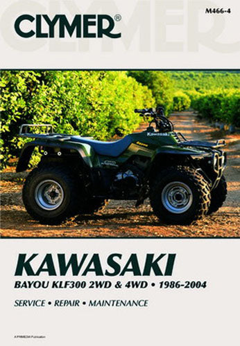 CLYMER MANUAL KAW BAYOU KLF3002WD & 4WD 86-04#mpn_CM4664