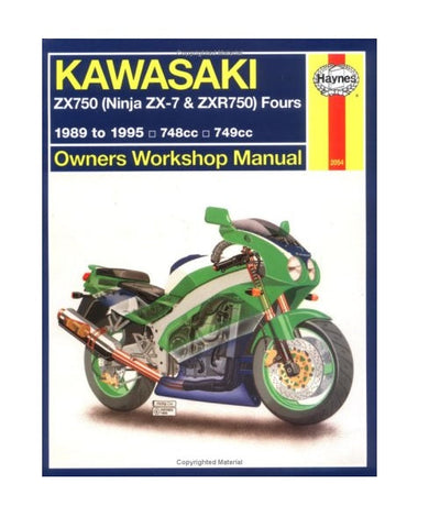 KAWASAKI ZX750 NINJA ZX-7'89-'95 HAYNES MANUAL#mpn_M2054