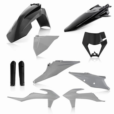FULL PLASTIC KIT KTM GREY/BLACK #2791541001