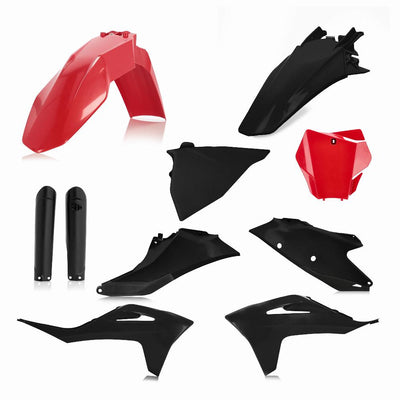 FULL PLASTIC KIT GAS/KTM RED/BLACK #2872791018