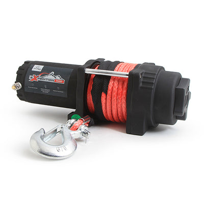 EXPEDITION WINCH 6000LB 4-BOLTSYNTHETIC ROPE HAWSE FAIRLEAD#mpn_431-01027