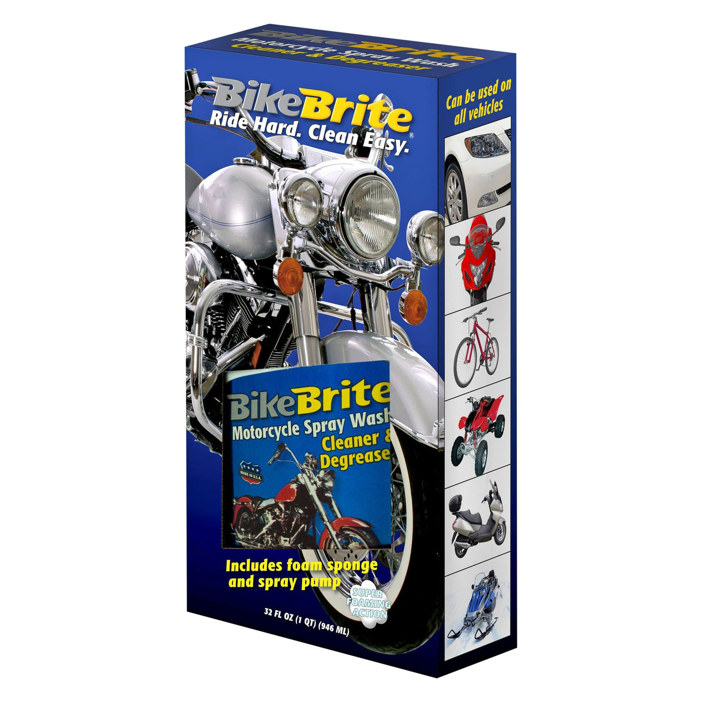 Bike Brite MC44K Motorcycle Spray Wash Kit 32-oz #MC44K