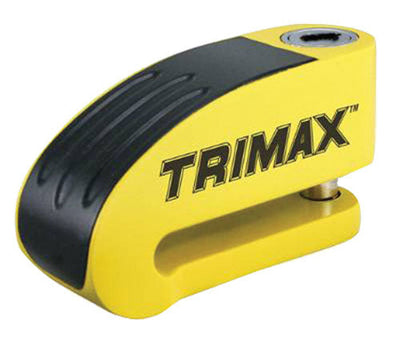 Trimax TAL88YL Alarm Disc Lock with 10 mm Pin - Yellow #TAL88YL