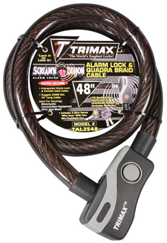 TRIMAX ALARMED LOCK & QUADRA-BRAID CABLE 48''#mpn_TAL2548