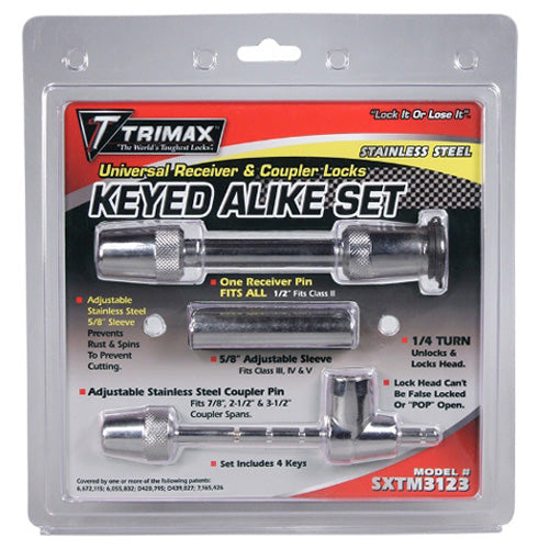 TRIMAX STAINLESS STEEL UNIVERSAL FIT LOCKING PIN AND ADJUSTABL#mpn_SXTM3123