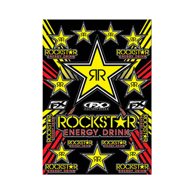 FX 2015 SPONSOR/LOGO STICKER SHEETS ROCKSTAR STICKER SHEET#mpn_15-68702