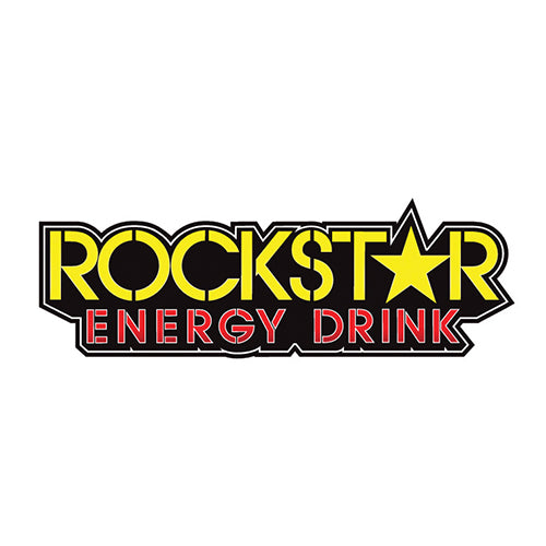 FX 2015 1' DIE-CUT STICKERS ROCKSTAR TEXT LOGO (YELLOW)#mpn_15-94720