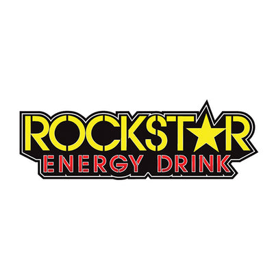 FX 2015 1' DIE-CUT STICKERS ROCKSTAR TEXT LOGO (YELLOW)#mpn_15-94720