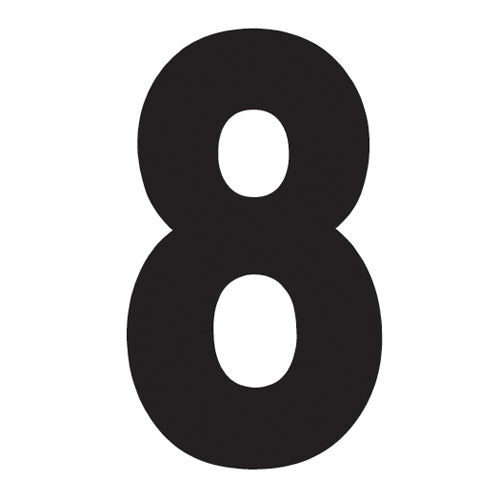 FX 2015 NUMBERS PRO 4" BLACK 8#mpn_04-2578