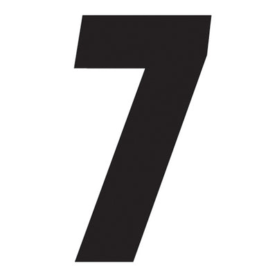 FX 2015 NUMBERS FACTORY 4" BLACK 7#mpn_08-90007