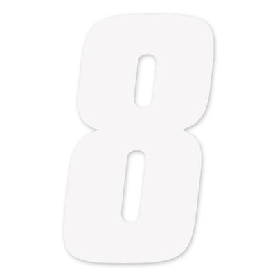 FX 2015 NUMBERS FACTORY 4" WHITE 8#mpn_08-90018