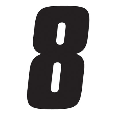 FX 2015 NUMBERS FACTORY 6" BLACK 8#mpn_08-90048