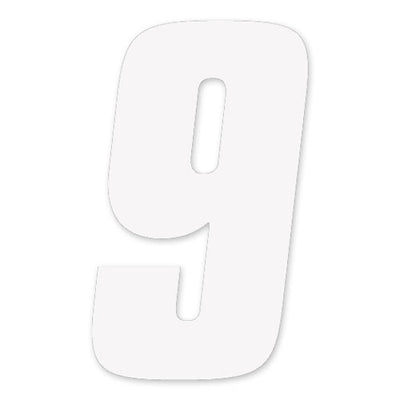 Factory Effex 08-90059 Factory Number 6" White - 9 #08-90059